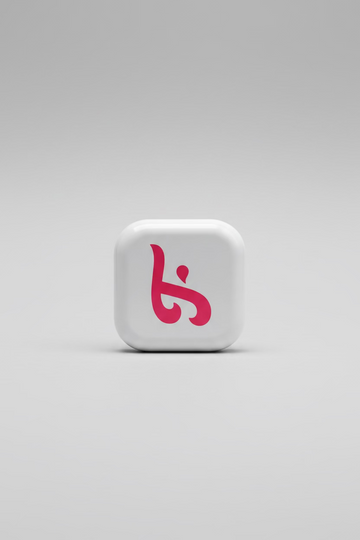 White glossy toothfloof case in white studio background.